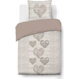 Vision - Alice - Dekbedovertrek 140 x 200 cm met 1 bijhorende sloop - 100% katoen