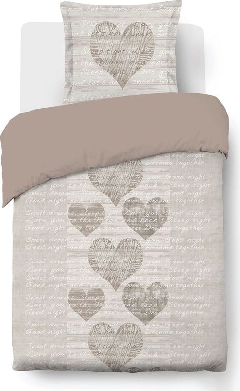 Vision - Alice - Dekbedovertrek 140 x 200 cm met 1 bijhorende sloop - 100% katoen