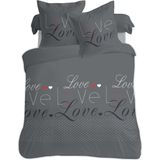 Dekbedovertrek - Katoen - Grijs