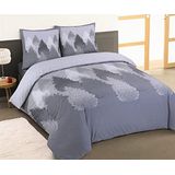 Vision - Flanel Dekbedovertrek - Forest - 240 x 220 cm - 100% Katoen Flanel met 2 Slopen