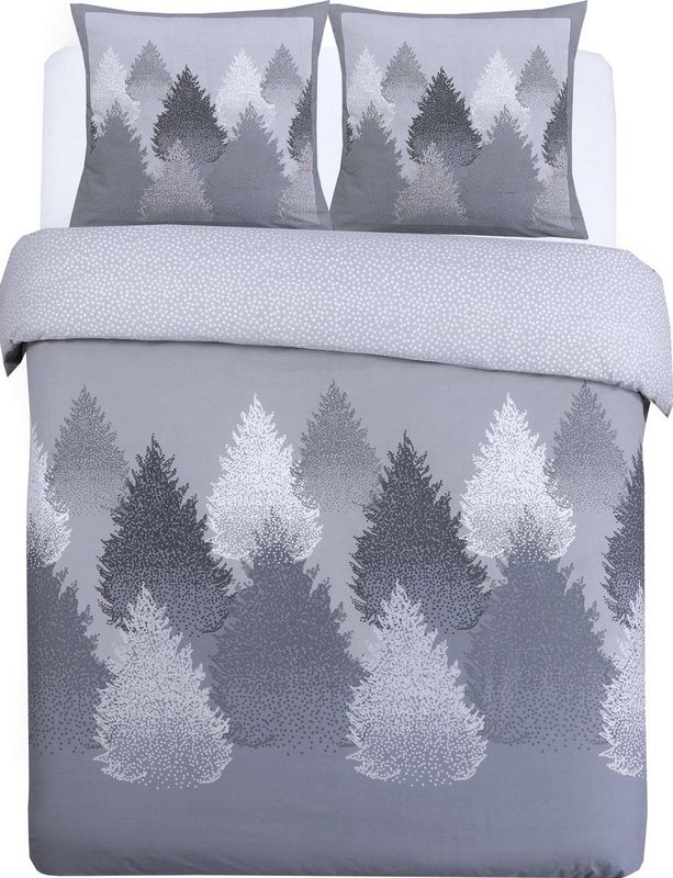 Vision Flanel Dekbedovertrek Forest - Dekbedovertrek 260 x 240cm met 2 bijpassende slopen - 100% Katoen Flanel