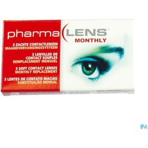 PharmaLENS - Maandlenzen - Lichtblauw - Metalfilkon A - Verpakt per Drie