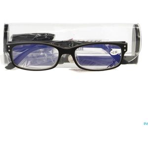 Pharmaglas Visionblue PC01 zwart +2,50 1 stuks