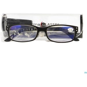 Pharmaglas Visionblue PC01 zwart +3,00 1 stuks