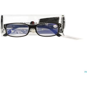 Pharmaglas Visionblue PC01 zwart +3,50 1 stuks