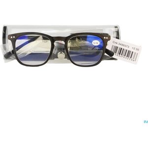 Pharmaglas Visionblue PC02 bruin +2,50 1 stuks