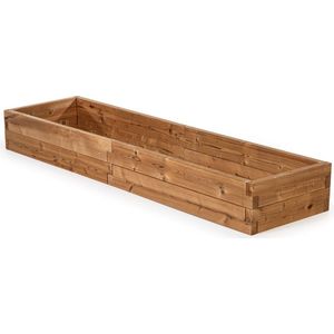 WITBOSCH - Plantenbak - 210 x 57 x 25 cm - Modulair design - Thermowood