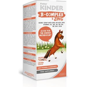 B-COMPLEX Siroop - Perzik - Met Zink en Inositol - Zonder Toegevoegde Suikers