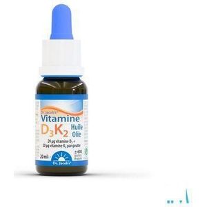 Vitamine D3 - Vitamine D en K - 20 ml - Uitzonderlijke Stabiliteit