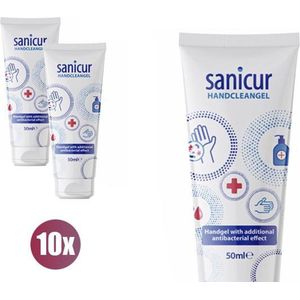Sanicur SANICUR 50ML HAND GEL 63% - set van 10