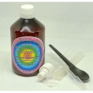 Colloïdaal zilver atomisch 500 ml 30 PPM