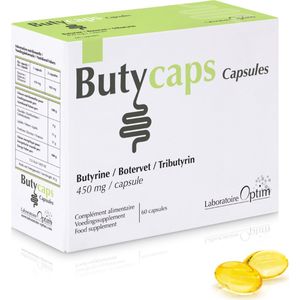 Optim BUTYCAPS 60 capsules - 450 mg Botervet voedingssupplement butyraat boterzuur