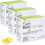 Optim Butycaps-capsules, 3 verpakkingen, 60 capsules, boterzuur, vloeibaar butyrine 450 mg, doorvoer, dikke darm en darmflora, voedingssupplementen