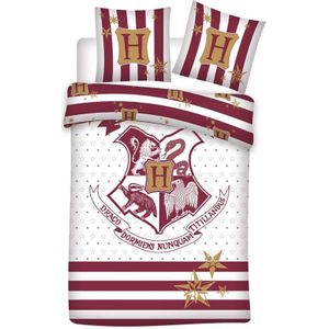 Harry Potter - Dekbedovertrek - Eenpersoons - 140x200 cm + 1 kussensloop 65x65 cm - Wit