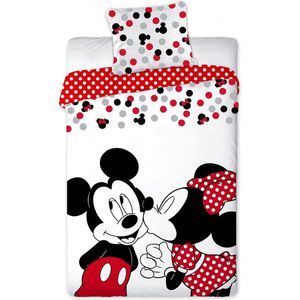 Disney Minnie - Dekbedovertrek - Eenpersoons - 140x200 cm + 1 Kussensloop 63x63 cm - Polyester