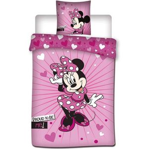 Disney Minnie Mouse Dekbedovertrek Proud 140 x 200 cm + 1 kussensloop 63 x 63 cm