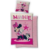 Disney Minnie Mouse Dekbedovertrek - Eenpersoons - 140 x 200 cm - Katoen