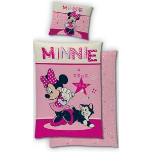 Disney Minnie Mouse Dekbedovertrek - Eenpersoons - 140 x 200 cm - Katoen