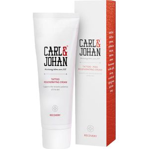 Carl & Johan Tattoo Verzorging Regenerating Cream - 75ml Tattoo Creme - Herstellende en Verzachtende Tattoo Nazorg Zalf