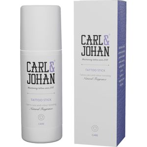 Carl & Johan Tattoo Verzorging Tattoo Stick Natural - 40ml Geurloze Tattoo Creme in Stick Vorm - Instant Color Boost Tattoo Nazorg - Voedend en Beschermend