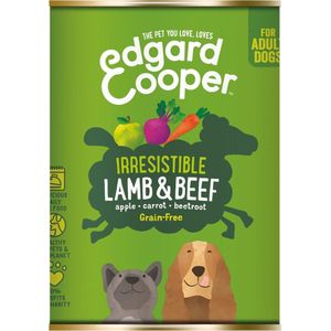 Edgard & Cooper Lam & Rund Blik - Voor volwassen honden - Hondenvoer - 400g