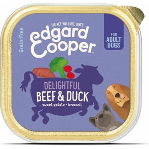 11x Edgard & Cooper Kuipje Vers Vlees Hondenvoer Rund - Eend 150 gr