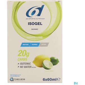 6D - Isogel - Limoen-Citroen - 60g - 6 Stuks