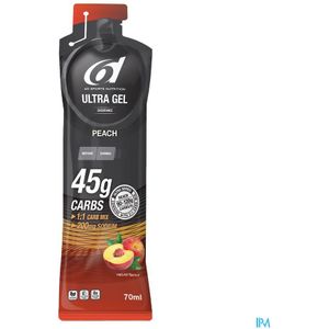 6d - Ultra Gel - Peach - 6x70ml - Hoog Gedoseerde Koolhydraatgel