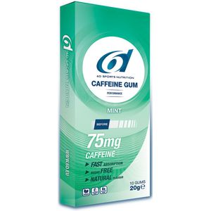 6D Sports Caffeine 75mg Gum Mint 60 x 2G