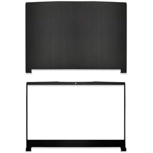 WANGHUIH LCD Achterkant Top Case Deksel & Voorrand Cover Compatibel met MSI GF63 8RC 8RD GF63VR MS-16R1 16R3 16R4 Laptop