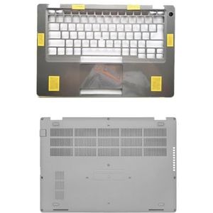 Palmrest Case Upper + Bottom Case Behuizing Compatibel met Dell Latitude 5410 E5410 Laptop Zilver