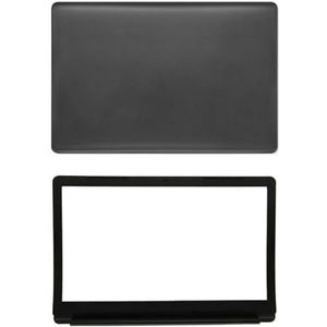 WANGHUIH Zwarte 17,3"" LCD-achterklep bovendeksel en voorrand compatibel met Dell Inspiron 17 5770 5775 P35E-serie laptop (zwart A+B)