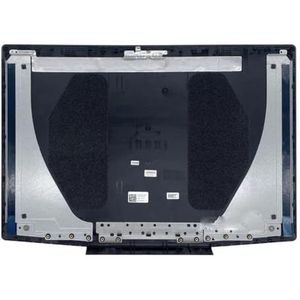 WANGHUIH LCD Achterkant Bovendeksel Voorrand Trim Scherm Scharnieren Shell Compatibel met Dell G3 15 3590 P89F Laptop Blauw Logo (zwart A)