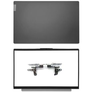 WANGHUIH 15,6 inch LCD-achterkant voorkant scherm scharnieren compatibel met Lenovo Ideapad 5 15IIL05 15ARE05 15ITL05 15ALC05 Laptop (donkergrijs A+B+H)
