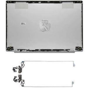 WANGHUIH 13,3 inch LCD-achterklep bovendeksel + schermscharnieren compatibel met HP Pavilion 13-AN0000 13-an1018tu 13-an0002tu TPN-Q214-serie (zilver A+H)
