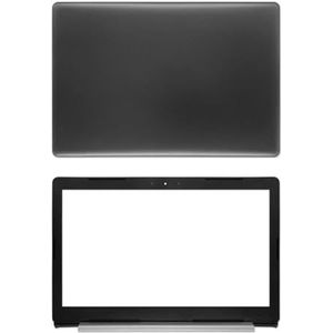 WANGHUIH Lcd-achterkant bovendeksel onderste behuizing scherm scharnieren scharnier compatibel met Dell Inspiron 15 5570 5575 laptop (zwart A+B)