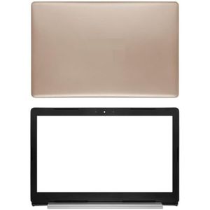 WANGHUIH Lcd-achterkant bovendeksel onderste behuizing scherm scharnieren scharnier compatibel met Dell Inspiron 15 5570 5575 laptop (rose goud A+B)