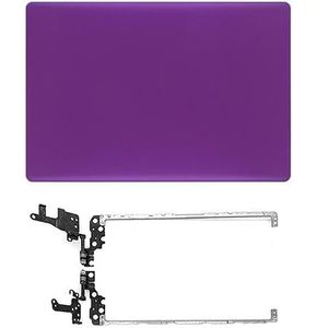 WANGHUIH Lcd-achterkant bovendeksel onderste behuizing scherm scharnieren scharnier compatibel met Dell Inspiron 15 5570 5575 laptop (paars A+H)