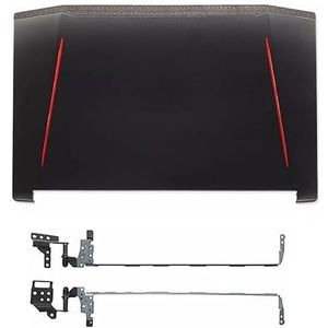 WANGHUIH LCD-achterklep bovendeksel + schermscharnieren compatibel met Acer Predator Helios 300 G3-571 G3-572 G3-573 N17C1 PH315-51 Laptop (A+H)