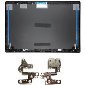 WANGHUIH LCD-achterkant bovendeksel schelp/scherm scharnieren scharnier compatibel met ACER Aspire A515-54 A515-54G A515-55 A515-55G-serie (zwart A+H)