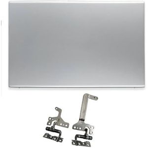 WANGHUIH 15,6"" LCD Achterkant/Voorkant/Scharnieren Compatibel met ASUS Vivobook 15 F512 F512D F512DA F512J F512JA F512U Serie (zilver A+H)