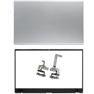 WANGHUIH 15,6"" LCD Achterkant/Voorkant/Scharnieren Compatibel met ASUS Vivobook 15 F512 F512D F512DA F512J F512JA F512U Serie (zilver A+B+H)