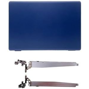 WANGHUIH 15,6"" LCD-achterklep voorpaneel handsteun bovenste onderste behuizing scharnieren compatibel met Dell Inspiron 15 5000 5593 laptop (blauw A+H)