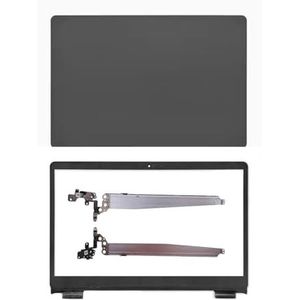 WANGHUIH 15,6"" LCD-achterklep voorpaneel handsteun bovenste onderste behuizing scharnieren compatibel met Dell Inspiron 15 5000 5593 laptop (zwart A+B+H)