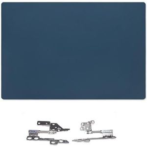 WANGHUIH LCD-achterklep achterdeksel + schermscharnieren compatibel met Lenovo Ideapad S540-15 S540-15IWL S540-15IML laptop (blauw (volledig schermtype))