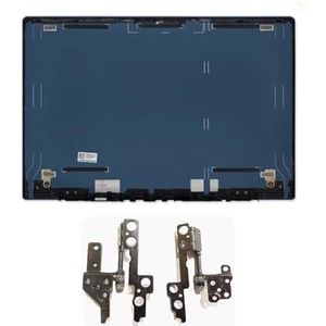 WANGHUIH LCD-achterklep achterdeksel + schermscharnieren compatibel met Lenovo Ideapad S540-15 S540-15IWL S540-15IML laptop (blauw (niet volledig scherm))