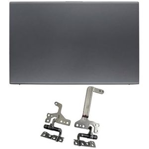 WANGHUIH LCD Achterkant Bovendeksel/Voorkant/Schermscharnieren Compatibel met ASUS Vivobook 15 F512 F512D F512DA F512J F512JA F512U (grijs A+H)
