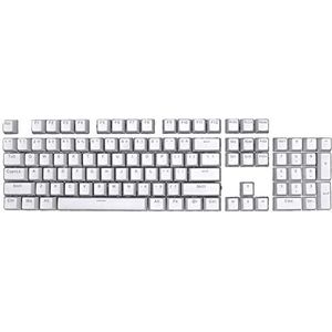 104 Stks ABS Backlight Slijtvaste Toetsenbordaccessoires, Toetsenbordset voor Mechanische Gaming Toetsenbordschakelaars - Wit
