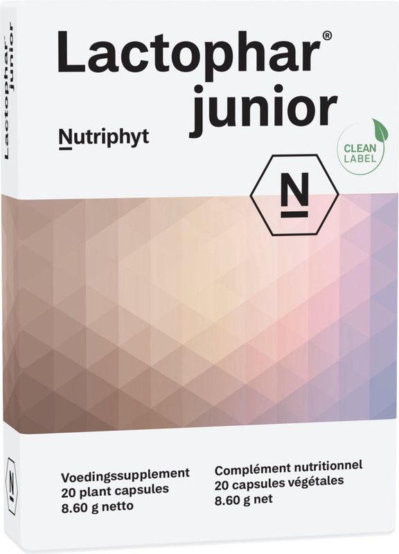 Nutriphyt Lactophar junior 20 capsules