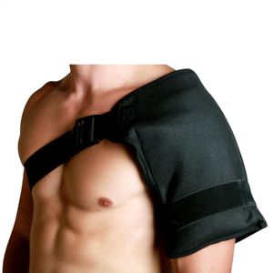 Schouderbandage inclusief 2 stuks lange duur cold pack  - koudetherapie - tot 3 x langer koud